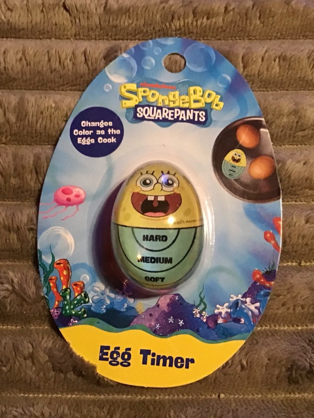 SpongeBob SquarePants Yellow & Green Color-Changing Egg Timer